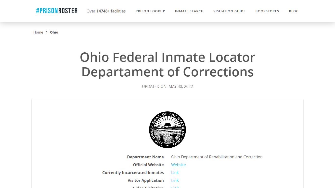 Ohio Federal Inmate Search - Prisonroster